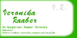 veronika raaber business card